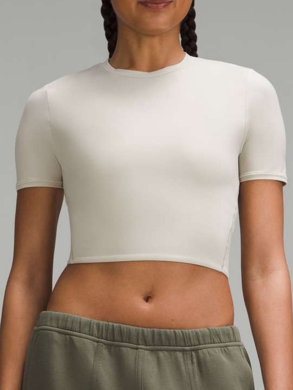 Lululemon Wundermost Ultra Soft Nulu Crewneck Cropped Tshirt